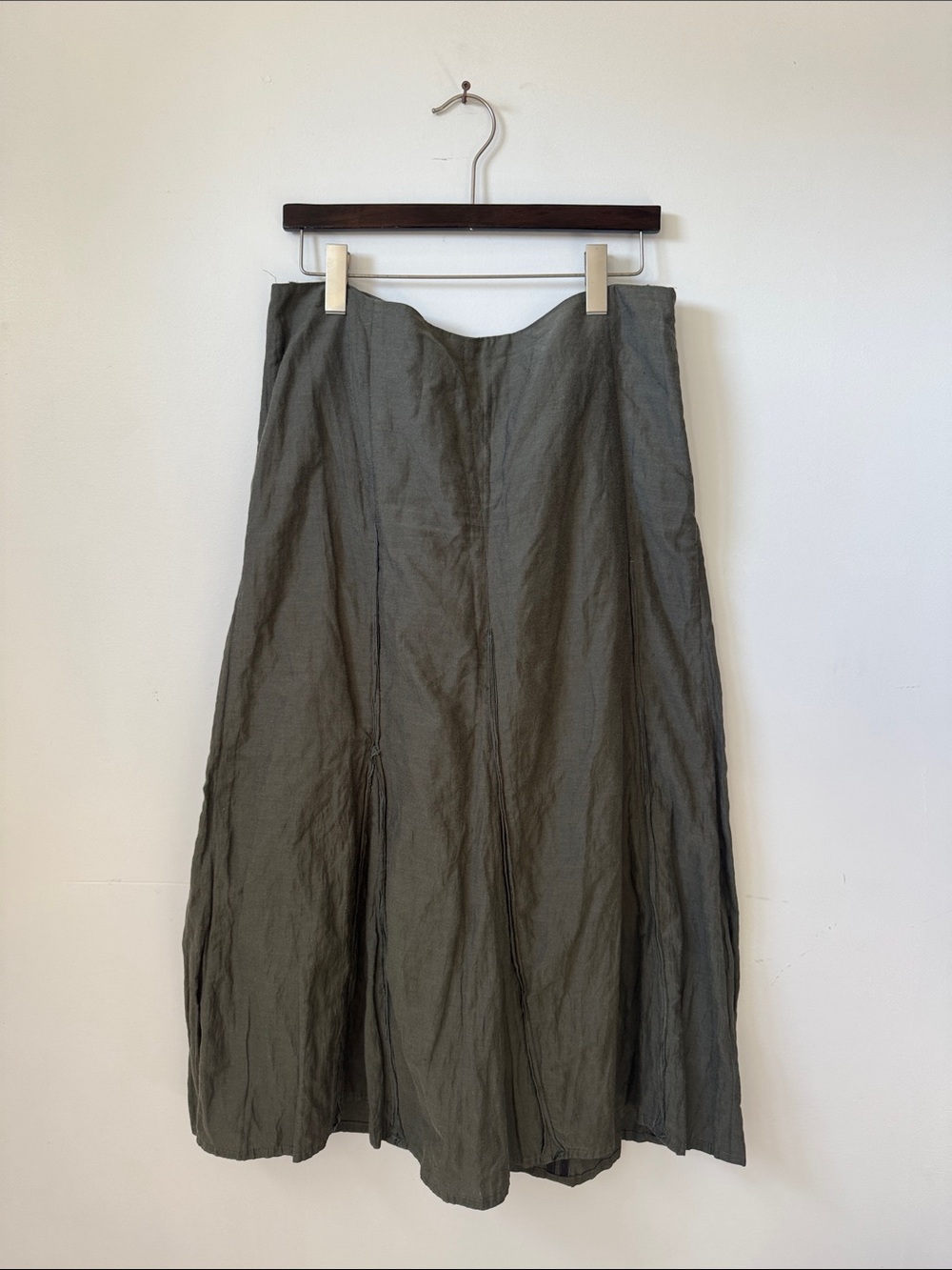 Women's Olive Green Maxi Skirt
